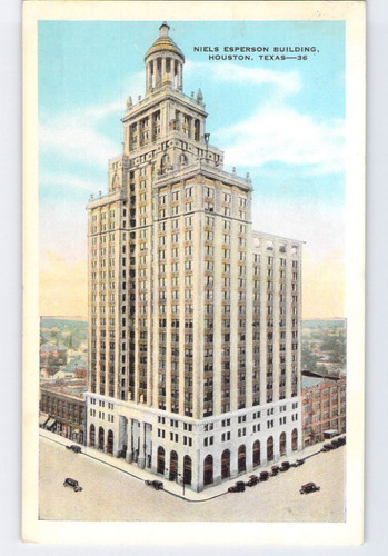 Vtg postcard niels esperson - vtg,