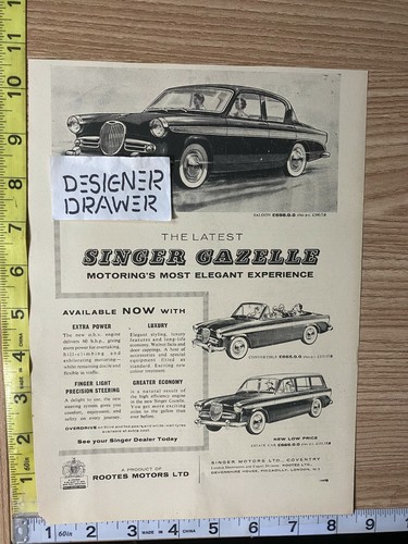 Singer gazelle saloon - gazelle, cars