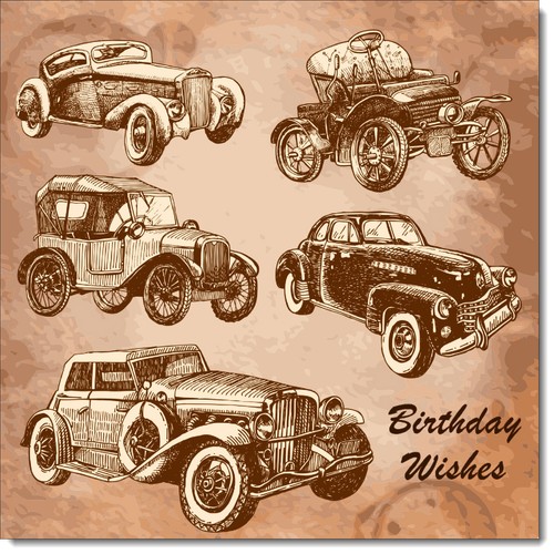 Doodlecards transport birthday - transport,